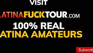 young latina with monumental booty gets facialized