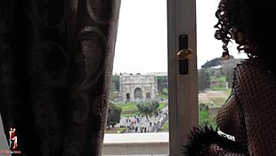 Double anal fisting for lady ana in colosseum