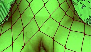 Soft petite redhead uses monster toy in bedroom close-up