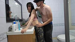 Laura Fucks Her Best Friend's Boyfriend In The Bathroom, Bent Over.