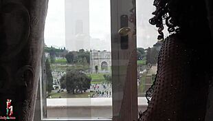 Double anal fisting for lady ana in colosseum