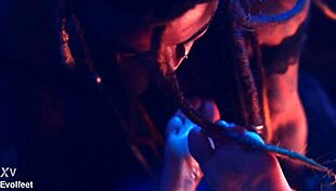 intriguing heel play and foot domination with sucking and spitting