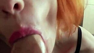 i give a pov blowjob to humiliate with deepthroat as redhead karla rose