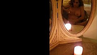 Masturbating in vintage mirrors with antique retro pov solo