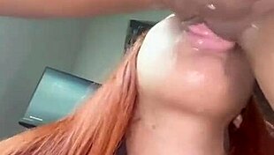 sexy black girl eats pussy until orgasm
