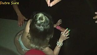 i gave it to several guys through the glory hole until the last one came in and gave me a cum bath 😏