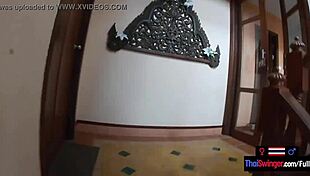 Teen couple fucks doggystyle in Thai mountains