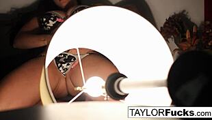 Taylors hotel room masturbation with big tits ass brunette pornstar nude solo babe!