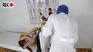 The girl is going to the gynecologist for the first time