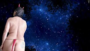 preview of super hot halloween, teasing with ball kicking, clothes ripped, shaved lick, striptease, anal moaning close up 😈