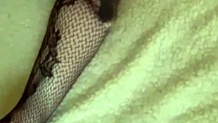 Woken up to cum on sexy ass in stockings