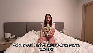 Feeling the Shame as Husband Gets Cum on Face