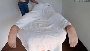 Raven Grey Gives Naked Massage with Happy Ending Slut Pussy