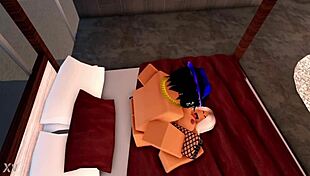 blonde teen sophie returns, having fun with headless manager