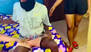 me and my step sis took advantage and fucked the hotel worker when he brought the drinks we bought 😈