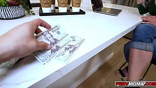 bambi blitz says, fuck my gigantic tits, stepson, and i'll swallow your cum for a job referral.