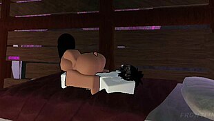 lightskin bitch gets fucked after begging for big cock monster dick