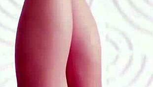 leashed brunette mira v in garage, tied up solo.