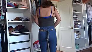 after the encounter, i pull up my jeans to receive generous amounts in my rear