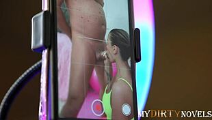 I feel so connected to my wife mary frost after our wedding, riding and deepthroating her shaved pussy