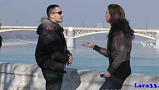 British milf bent over in doggystyle getting cum sprayed by picked up euro guy.