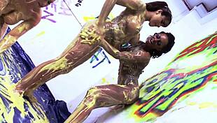 Sapphic Threesome Party Featuring British Milfs Valery Summer And Kerry Louise