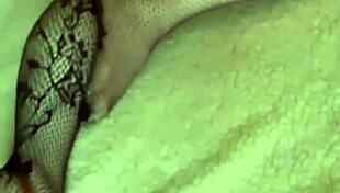 Woken up to cum on sexy ass in stockings