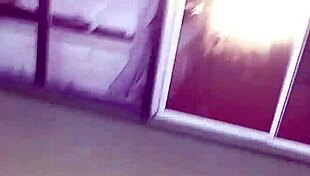 Spying on that busty Latina brunette bathing, then fucking her pear-shaped ass hard.