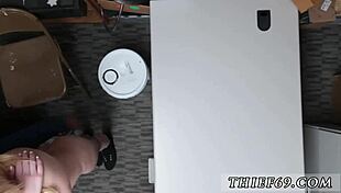 Sexy Blonde Teen Cop Attempts Theft In Uniform