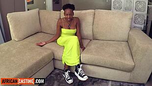 Big Ass Black Model Bounces On White Cock In Cowgirl