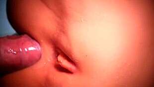 Her Shaved Ass Makes It Easy For Double Penetration And Handjob To Orgasm