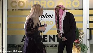 Abusive sheikh assfucks real princess in casting