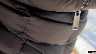 I let stranger cum in pussy in snowy forest