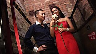 That brunette milf with big tits hints at an intense interracial fuck session in 4K