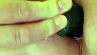 hey, an amateur getting sodomized with an anal plug?