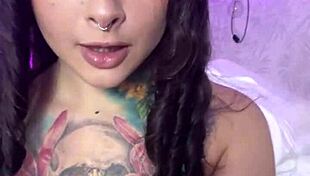 naughty kitten with split tongue masturbates for you testing my new svakom toy