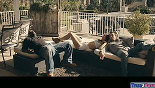 popstar endures deepthroat and pussy fucking