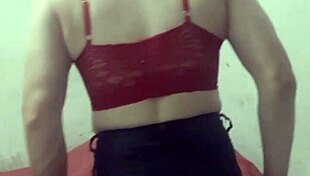 carolcross crossdresses as prostitute in miniskirt lingerie