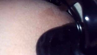 Jimena Simpson Tranny Fucks Black Dildo