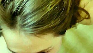 hot babe takes piss in throat during facefuck and swallows sperm