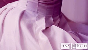 Hot Brunette Teen Plays with Anal Buttplug and Dildo for Wet Pussy Masturbation