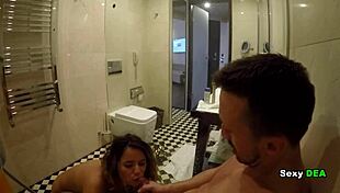 Steamy shower after wild POV riding
