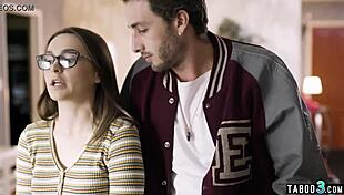 Perv Superstar Takes Advantage On Timid Teen 18+ Reporter Aften Opal