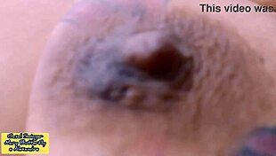 in the bedroom, this plump woman lets strangers suck her saggy tits and orgasms from it