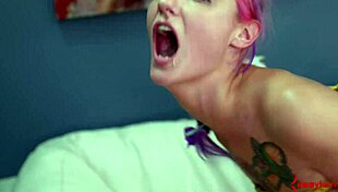 Tangled Tanzi Endures Double Anal Punishment With Bondage