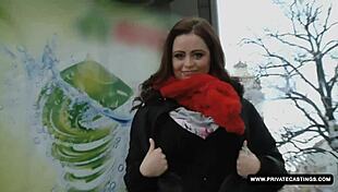 titfuck and creampie for buxom czech sirale in casting interview 😍