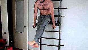 Muscular Man Fucks Submissive Slut Bent Over After Workout, Wet Pussy Better Than Cardio