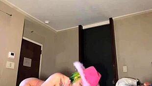 Throat and pussy stretched