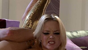 she screams, 'eat my pussy!' after a wild night, and the blonde cums hard!