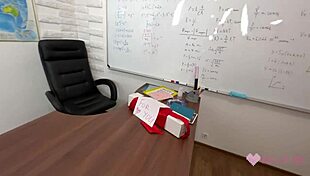 Teacher Lost Poker Wish, Gets Big Cock Creampie